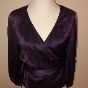 Diane Von Furstenberg silk wrap blouse
